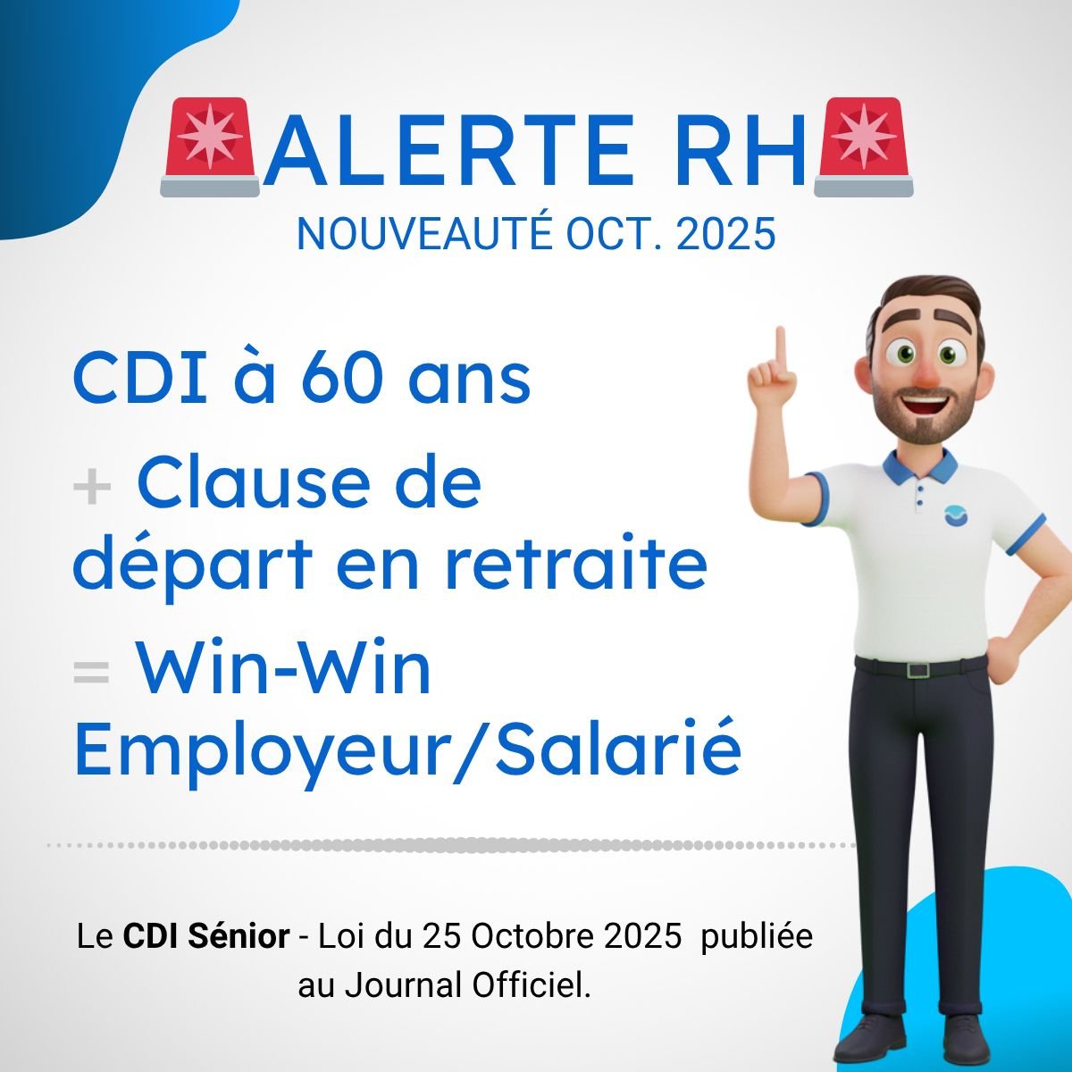 Alerte RH — CDI Sénior, loi d'octobre 2025 · Win-Win employeur/salarié